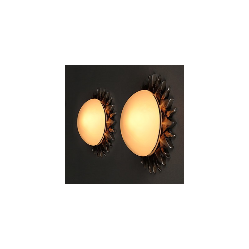 Plafoniera a filo LED girasoli cartoon in vetro 26×8 cm