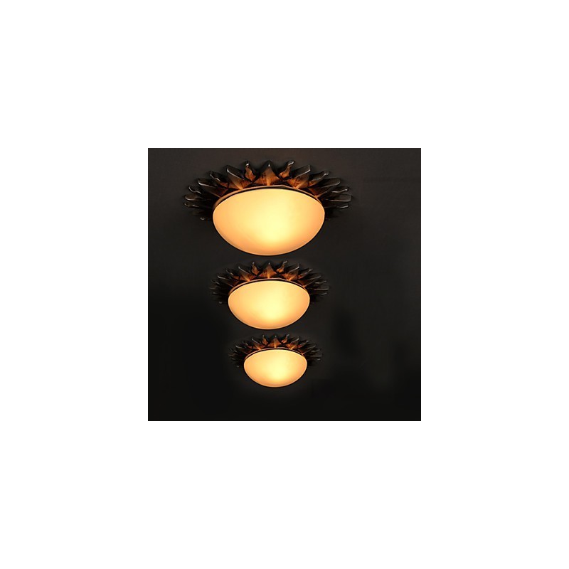 Plafoniera a filo LED girasoli cartoon in vetro 26×8 cm