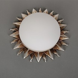 Plafoniera a filo LED girasoli cartoon in vetro 26×8 cm
