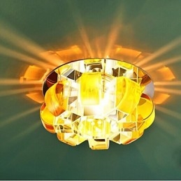 Plafoniera a filo in cristallo 12*4.5 cm Smd CreativeTube con 3 lampadine
