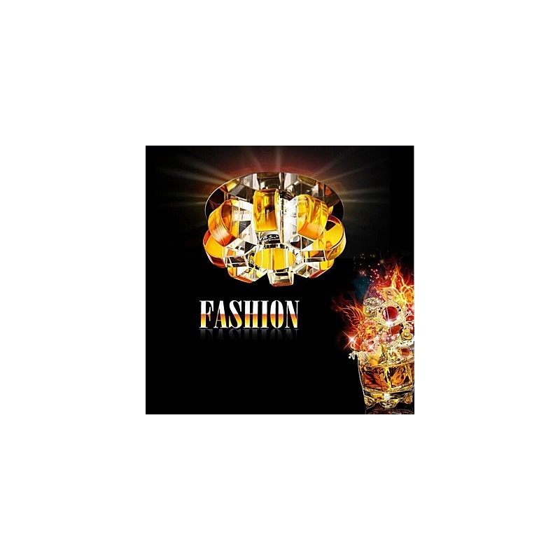 Plafoniera a filo in cristallo 12*4.5 cm Smd CreativeTube con 3 lampadine