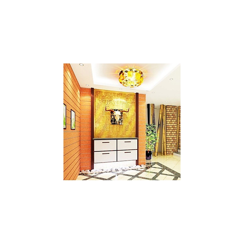 Plafoniera a filo in cristallo 12*4.5 cm Smd CreativeTube con 3 lampadine
