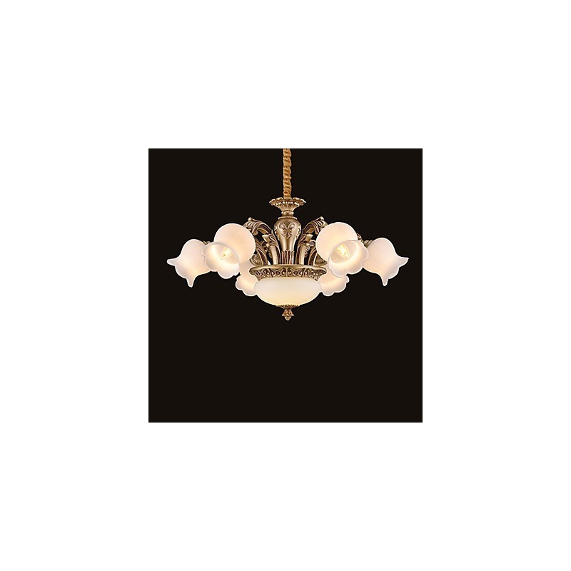 Lampadario moderno contemporaneo in metallo giallo e bianco 3 lampadine E26/E27