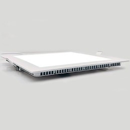 Plafoniera LED a filo moderna/contemporanea in metallo con finitura pittura, 12 W, luce bianca calda/bianca