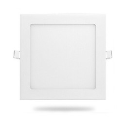 Plafoniera LED a filo moderna/contemporanea in metallo con finitura pittura, 12 W, luce bianca calda/bianca