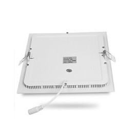 Plafoniera LED a filo moderna/contemporanea in metallo con finitura pittura, 12 W, luce bianca calda/bianca