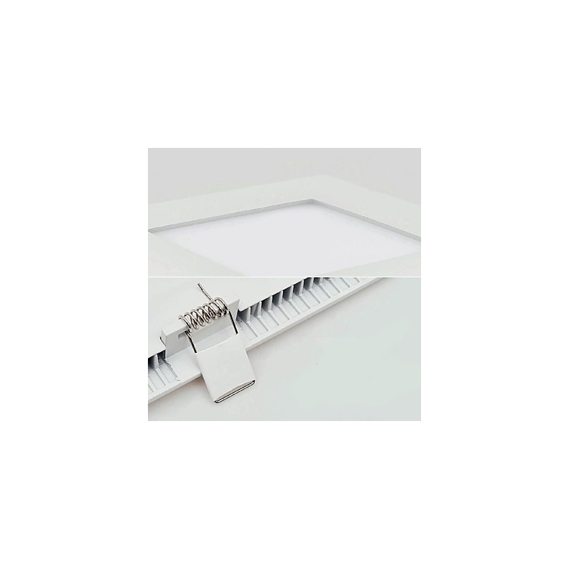 Plafoniera LED a filo moderna/contemporanea in metallo con finitura pittura, 12 W, luce bianca calda/bianca
