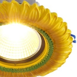 Lampada da soffitto LED 1 W retrò mediterranea, foro 6,7 cm