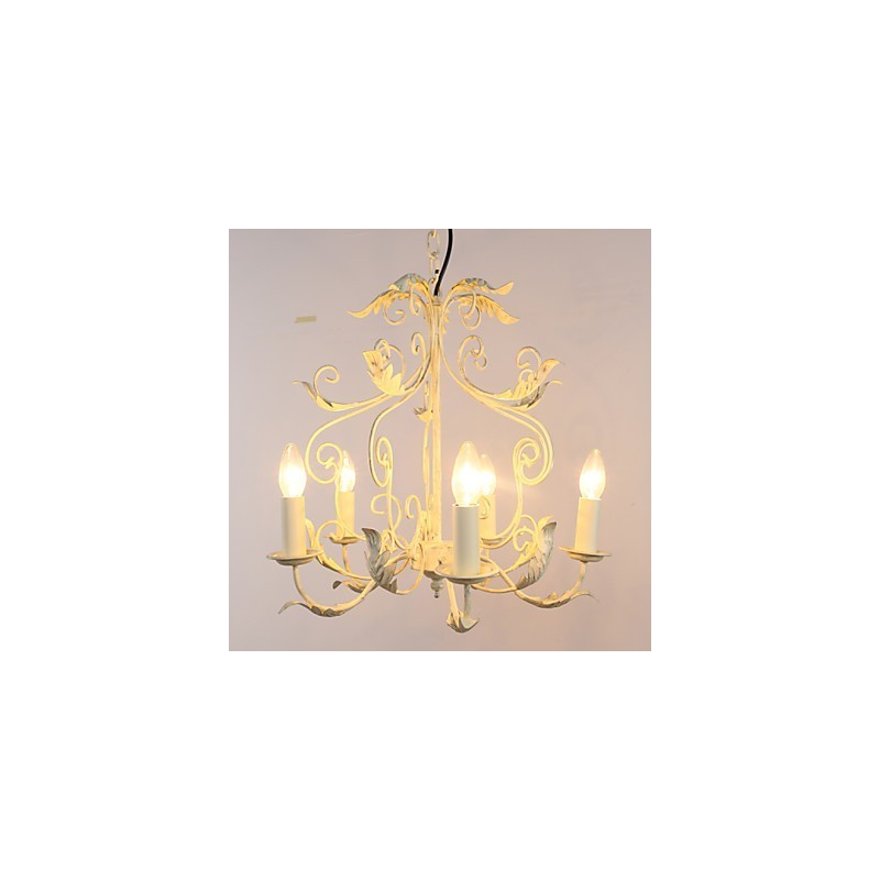 Lampadario a sospensione in stile europeo, semplice e moderno, multicolore, 5 luci