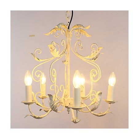 Lampadario a sospensione in stile europeo, semplice e moderno, multicolore, 5 luci