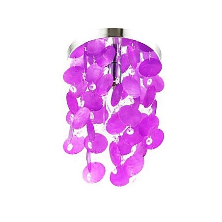 Plafoniera a filo mini moderna contemporanea finitura galvanizzata viola