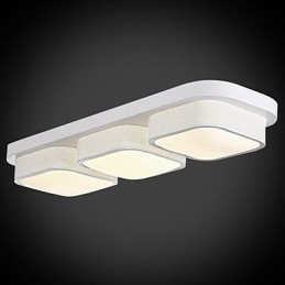 Plafoniera a filo moderna contemporanea in metallo con LED integrato 6 W