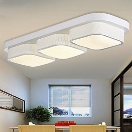 Plafoniera a filo moderna contemporanea in metallo con LED integrato 6 W