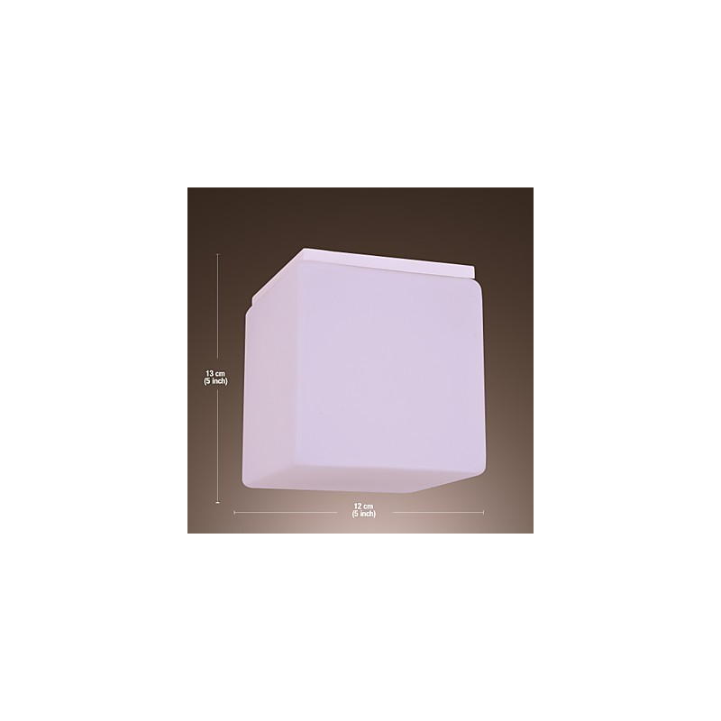 Plafoniera a filo moderna contemporanea mini in vetro bianco E26/E27 12 cm