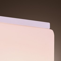 Plafoniera a filo moderna contemporanea mini in vetro bianco E26/E27 12 cm