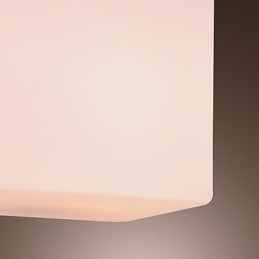Plafoniera a filo moderna contemporanea mini in vetro bianco E26/E27 12 cm