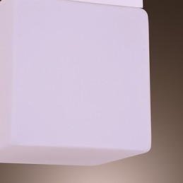 Plafoniera a filo moderna contemporanea mini in vetro bianco E26/E27 12 cm