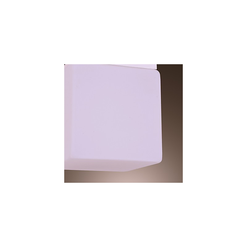 Plafoniera a filo moderna contemporanea mini in vetro bianco E26/E27 12 cm