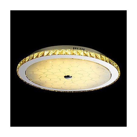 Plafoniera a filo moderna contemporanea in cristallo e metallo 60 cm