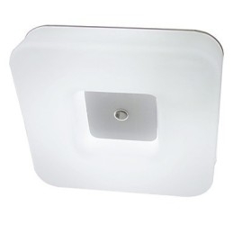 Plafoniera LED da montaggio a filo moderna contemporanea bianca in acrilico 43 cm