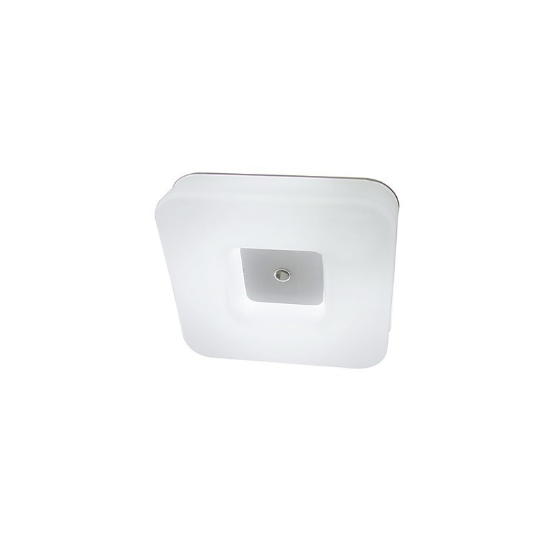 Plafoniera LED da montaggio a filo moderna contemporanea bianca in acrilico 43 cm