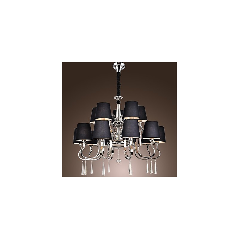 Lampadario moderno contemporaneo rustico classico vintage in metallo cromato