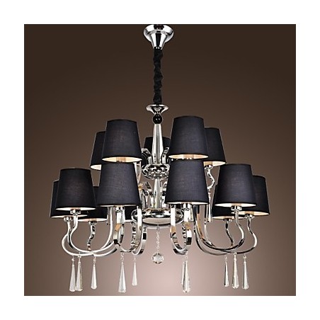Lampadario moderno contemporaneo rustico classico vintage in metallo cromato