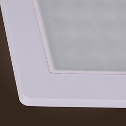 Plafoniera da incasso mini moderna contemporanea in plastica bianca