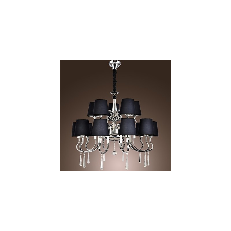 Lampadario moderno contemporaneo rustico classico vintage in metallo cromato