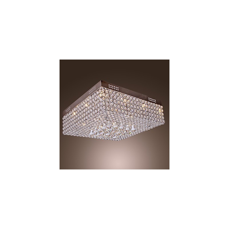 Plafoniera a filo in cristallo trasparente LED 45 colori