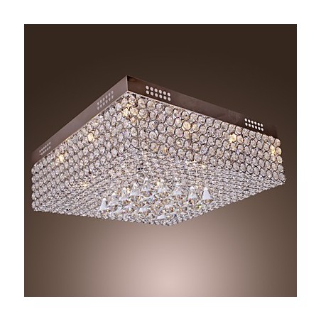 Plafoniera a filo in cristallo trasparente LED 45 colori