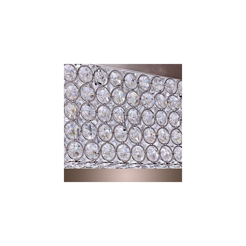 Plafoniera a filo in cristallo trasparente LED 45 colori