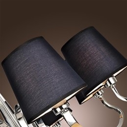 Lampadario moderno contemporaneo rustico classico vintage in metallo cromato