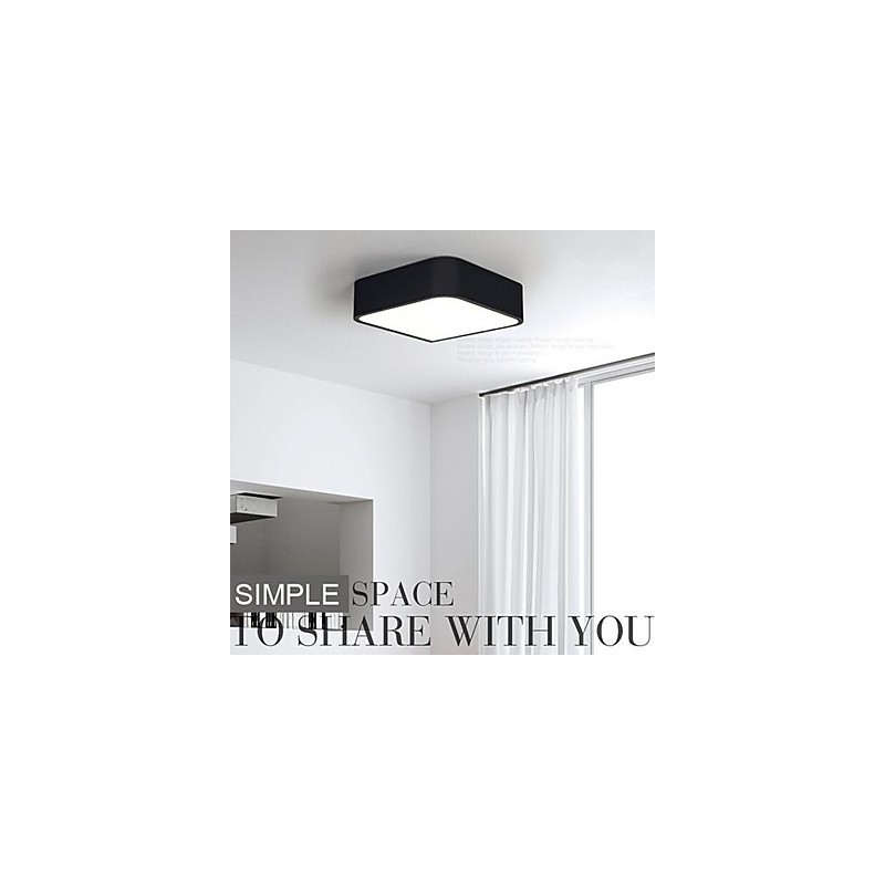 Plafoniera LED moderna a filo in metallo e acrilico bianco 36 cm