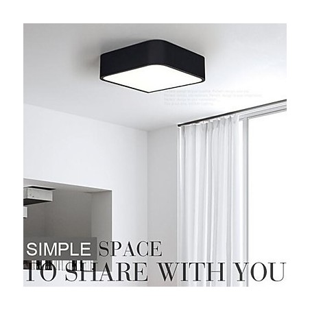 Plafoniera LED moderna a filo in metallo e acrilico bianco 36 cm