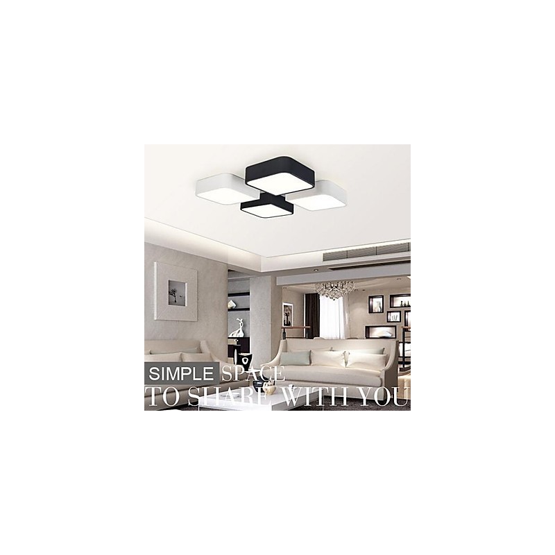 Plafoniera LED moderna a filo in metallo e acrilico bianco 36 cm