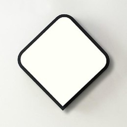 Plafoniera LED moderna a filo in metallo e acrilico bianco 36 cm