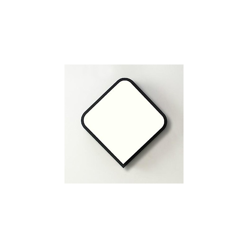 Plafoniera LED moderna a filo in metallo e acrilico bianco 36 cm