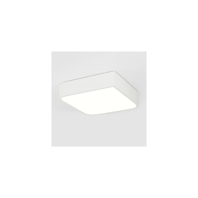 Plafoniera LED moderna a filo in metallo e acrilico bianco 36 cm