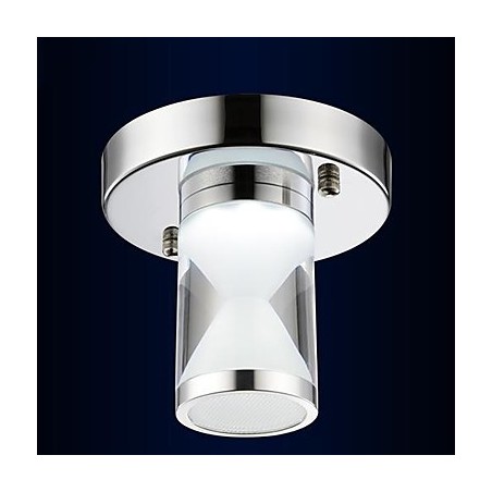 Plafoniera moderna in metallo cromato