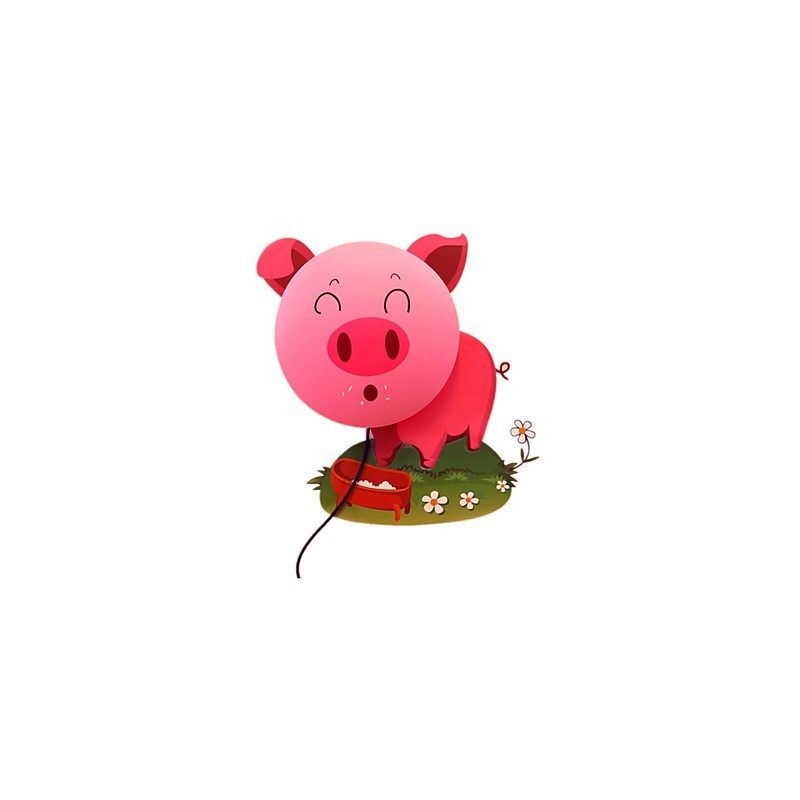 Luce da parete per bambini fiore e viso rosa 19 cm
