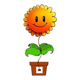 Applique da parete per bambini con fiori e faccia, luce notturna arancione 19 x 19 x 8 cm