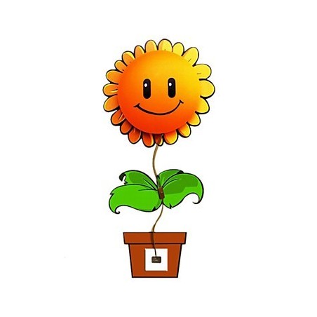 Applique da parete per bambini con fiori e faccia, luce notturna arancione 19 x 19 x 8 cm