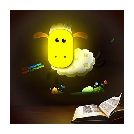 Luce notturna da parete per bambini 9*6 LED con controllo intelligente della luce