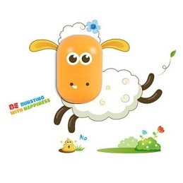 Luce notturna da parete per bambini 9*6 LED con controllo intelligente della luce