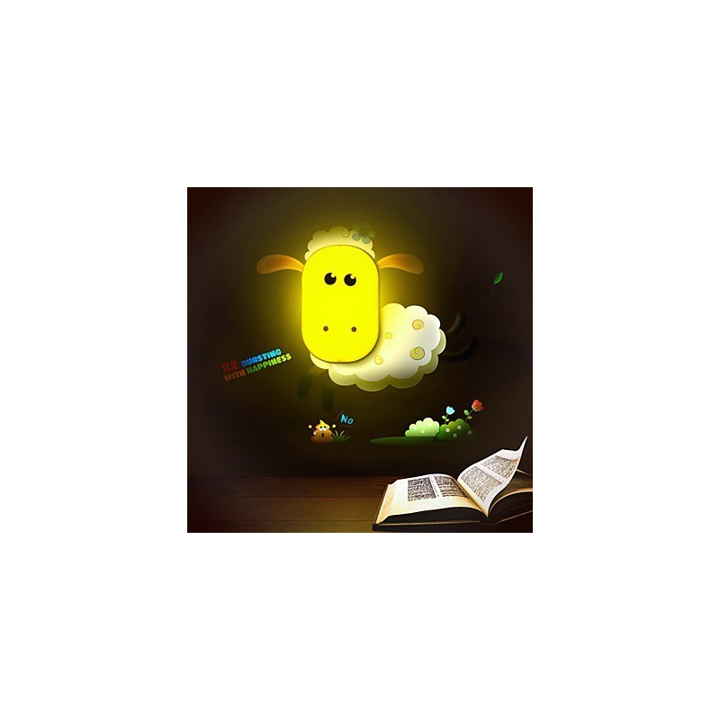 Luce notturna da parete per bambini 9*6 LED con controllo intelligente della luce