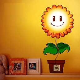 Applique da parete moderna creativa 3D in carta da parati con luce LED