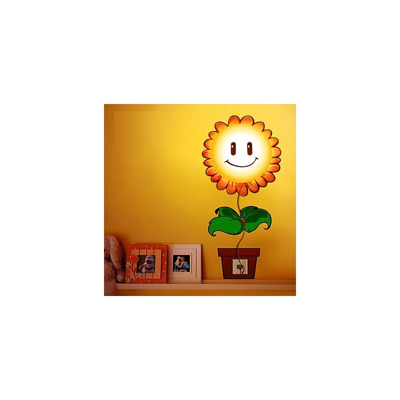 Applique da parete moderna creativa 3D in carta da parati con luce LED