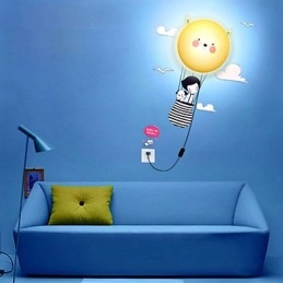 Applique da parete 3D moderna contemporanea con lampadina LED inclusa