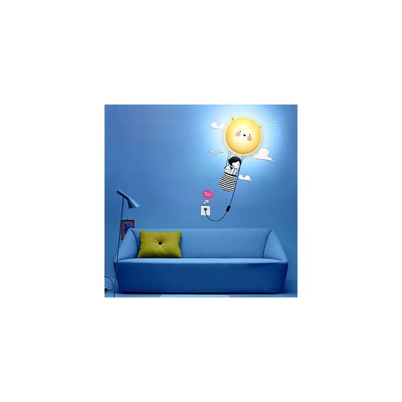 Applique da parete 3D moderna contemporanea con lampadina LED inclusa